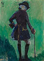 Wall Painting in Parking Garage VIII, 1914 By Heinrich Vogeler