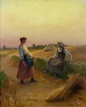 Harvest, 1877 By Georges Laugee