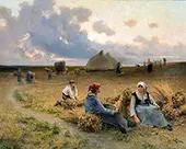 The Gleaners, 1861 By Georges Laugee