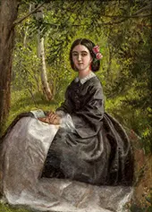 Self-portrait of the Artist By Marie Bracquemond