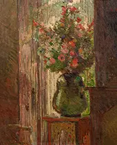 Bouquet of Flowers by the Window By Marie Bracquemond
