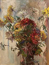 Bouquet of Flowers in a Glass Bowl By Marie Bracquemond