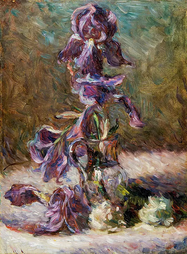 Iris in the Vase, 1886 By Marie Bracquemond