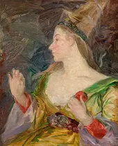 Lady with a Hennin By Marie Bracquemond