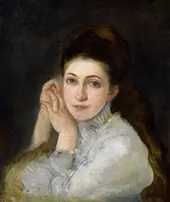 Portrait of Louise, 1877 By Marie Bracquemond
