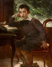 Portrait of Pierre Bracquemond as a Child, 1881 By Marie Bracquemond