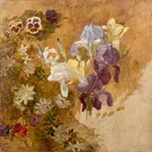 Study of Flowers By Marie Bracquemond