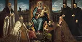 Doge Alvise Mocenigo and Family Before the Madonna and Child, 1575 By Tintoretto