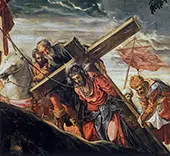 The Ascent to Calvary (Detail) By Tintoretto