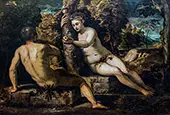 The Temptation of Adam and Eve, 1550 By Tintoretto