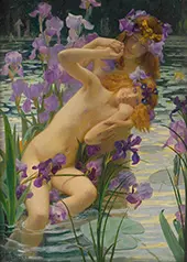 Bathing Nymphs, 1897 By Gaston Bussiere