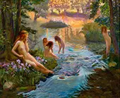 Les Baigneuses By Gaston Bussiere
