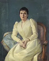 Portrait de Femme By Gaston Bussiere