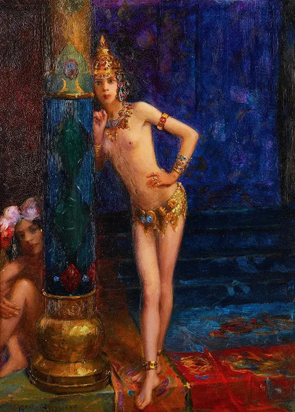Two Dancers, 1912 By Gaston Bussiere