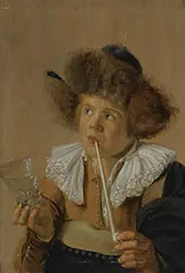 Boy Smoking a Pipe, 1637 By Judith Leyster
