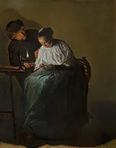 Man Offering Money to a Young Woman, 1631 By Judith Leyster