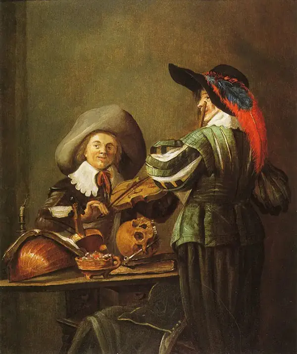 Two Musicians By Judith Leyster