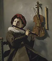 Young Flute Player By Judith Leyster
