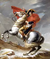 Napoleon Cross the Alps 1802 By Jacques-Louis David