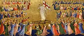 Christ Glorified in the Court of Heaven Central Predella Panel By Fra Angelico