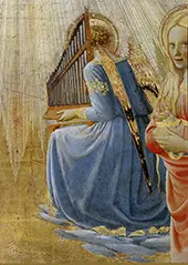 Coronation of the Virgin Angels Playing Music By Fra Angelico