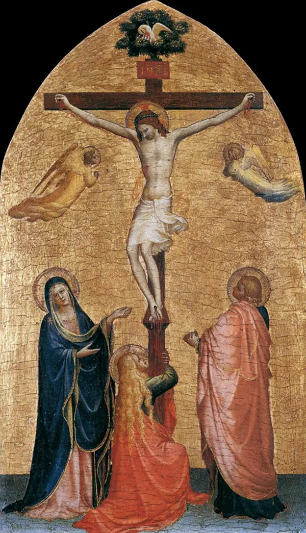 Crucifixion with the Virgin John the Evangelist and Mary Magdelene By Fra Angelico