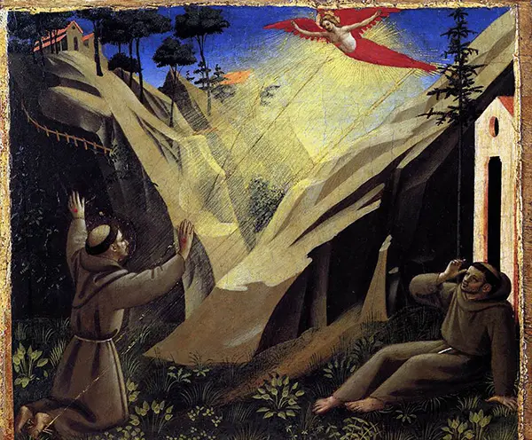 Receiving the Stigmata By Fra Angelico