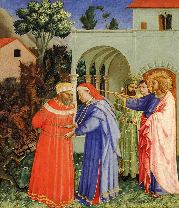The Apostle Saint James the Greater Freeing the Magician Hermogenes By Fra Angelico