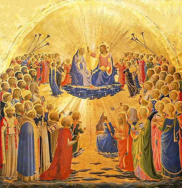 The Coronation of the Virgin By Fra Angelico