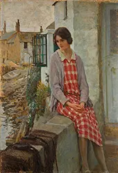 A Lass That Loved a Sailor By William Henry Margetson