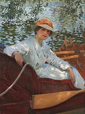 A Summers Row, 1917 By William Henry Margetson