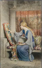 Awaiting His Turn By William Henry Margetson