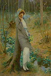 Marsh Marigolds, 1924 By William Henry Margetson