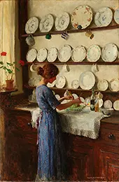 The Lady of the House By William Henry Margetson