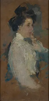 Study Portrait of a Woman, 1890 By Olga Boznanska