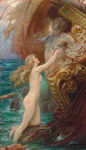 A Deep Sea Idyll By Herbert James Draper