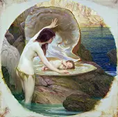 A Water Baby By Herbert James Draper