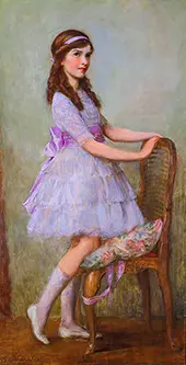 Portrait of Miss Barbara de Selincourt By Herbert James Draper