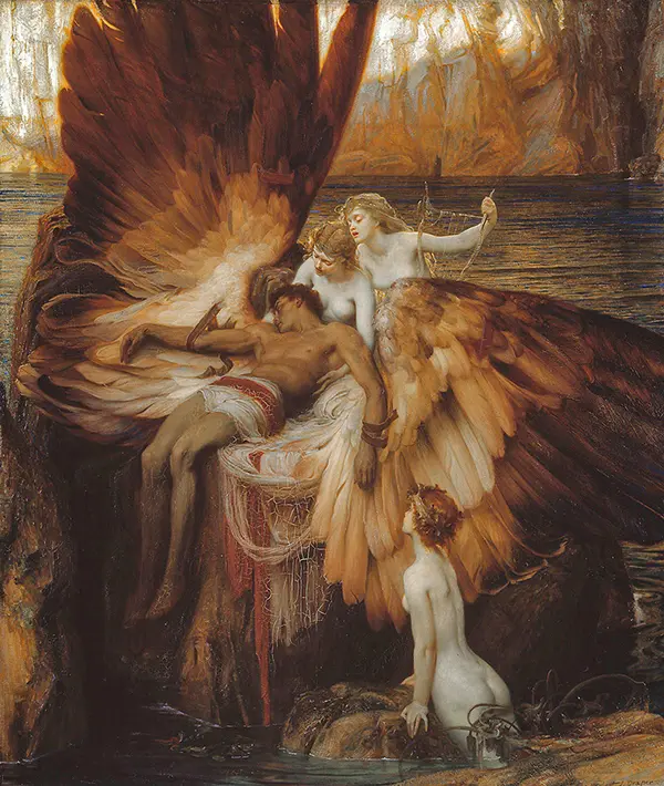 The Lament for Icarus By Herbert James Draper