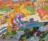 Hillside Blooms By Victor Charreton