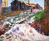 Woman in Snow, c1920 By Victor Charreton