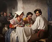 In a Roman Osteria, 1866 By Carl Bloch