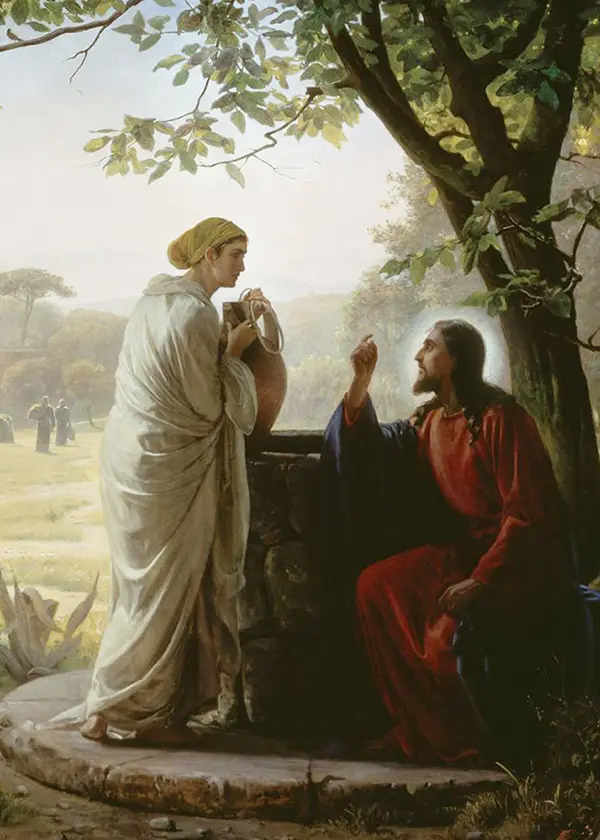 The Samaritan Woman at the Well By Carl Bloch