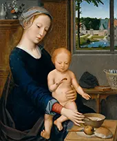 Madonna with the Milk Soup By Gerard David
