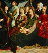 The Virgin Among the Saints Detail By Gerard David