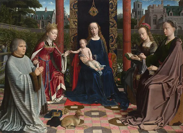The Virgin and Child with Saints and Donor, c1510 By Gerard David