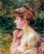 Woman in Profile, 1895 By Paul Albert Besnard