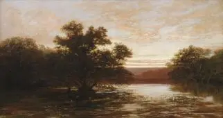 An Australian Mangrove Ebb Tide, 1885 By William Charles Piguenit