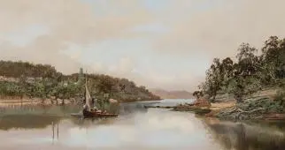 Villa Maria Bay Sydney, 1882 By William Charles Piguenit