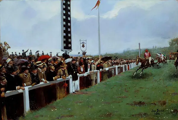 Horse Races a Longchamp, 1886 By Jean Beraud